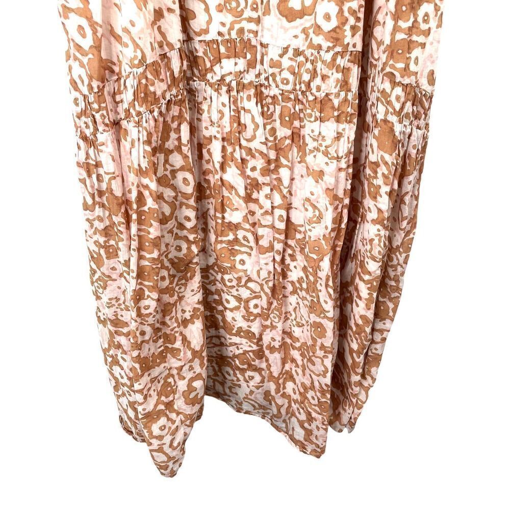 Joie Limited Edition Tiered Maxi Dress Brushed Clay Print‎ Sz XL lagenlook boho - Picture 5 of 7